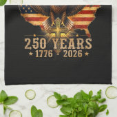 God Bless America Eagle 250 Jaar 1776 2026 Theedoek (Gevouwen)