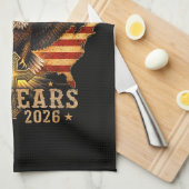 God Bless America Eagle 250 Jaar 1776 2026 Theedoek (Quarter Fold)