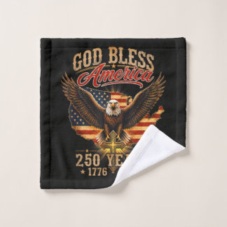 God Bless America Eagle 250 Jaar 1776 2026 Washandje
