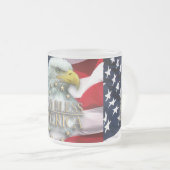 GOD BLESS AMERICA ELLE MATGLAS KOFFIEMOK (Voorkant rechts)