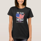 God Bless America Especially Delaware US State Des T-shirt (Voorkant)