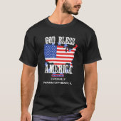 God Bless America Especially Panama City-Beach FL  T-shirt (Voorkant)