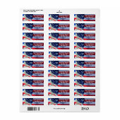 GOD BLESS AMERICA ETIKET (Full Sheet)