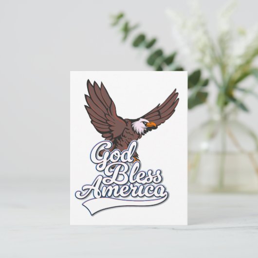 God Bless America Feestdagenkaart (Staand voorkant)