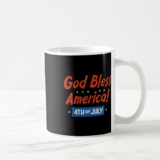 God Bless America Fijne 4e Juli Patriottisch Veren Koffiemok