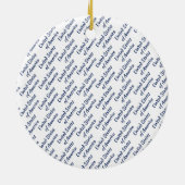 GOD BLESS AMERICA Flag Custom Scripting WHITE Keramisch Ornament (Achterkant)