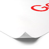  God Bless America Flag Girl Poster (Hoek)