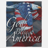 GOD BLESS AMERICA Fleece Blanket (Voorkant)