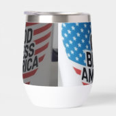 God Bless America geïsoleerde tumbler (Rechts)