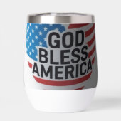 God Bless America geïsoleerde tumbler (Achterkant)