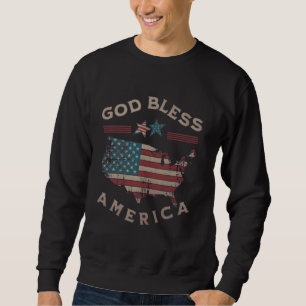 God Bless America Klassieke Crewneck Trui