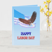 God Bless America Labor Day kaart (Gele Bloem)