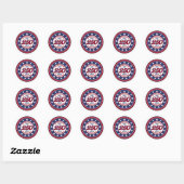 God Bless America Land Dat Ik Beminn Ronde Sticker (Vel)