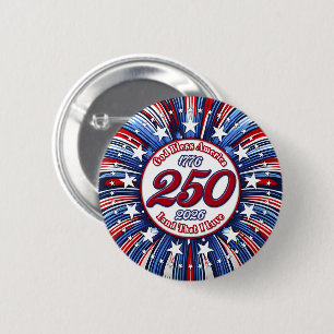 God Bless America Land dat ik liefheb grafisch vuu Ronde Button 5,7 Cm