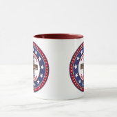 God Bless America Land dat ik liefheb Ruw Kruis Mok (Midden)