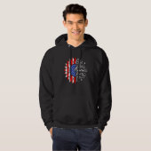 God Bless America Land That I Love 4th Of July Sun Hoodie (Voorkant volledig)