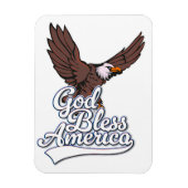 God Bless America Magneet (Verticaal)