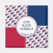 GOD BLESS AMERICA MAGNEET (Voorkant)