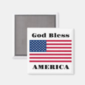 God Bless America Magnet (Voorkant / Achterkant)
