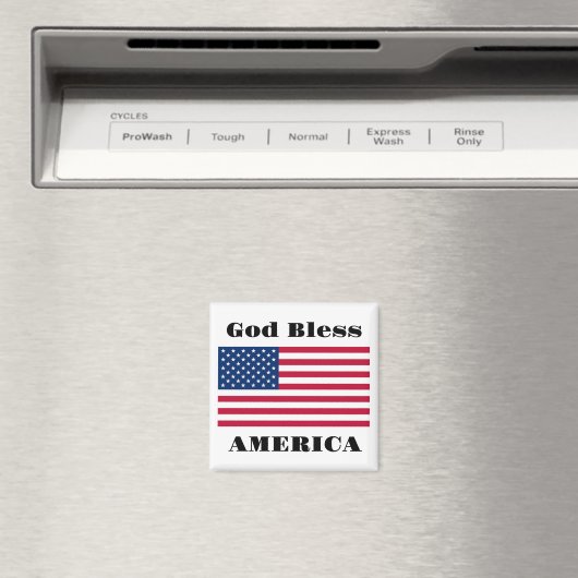 God Bless America Magnet (Insitu (Vaatwasser))