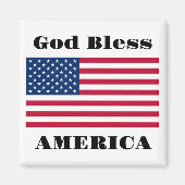 God Bless America Magnet (Voorkant)