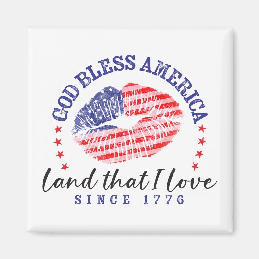 God Bless America - Magnet (Voorkant)