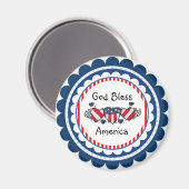 God Bless America Magnet (Voorkant / Achterkant)