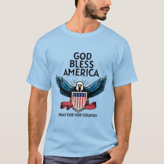 God Bless America Mannen T-Shirt