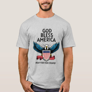 God Bless America Mannen T-Shirt