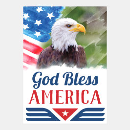 God Bless America met Eagle en Vlag van de VS