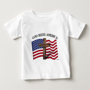 GOD BLESS AMERICA met robuust dwars- en Amerikaans