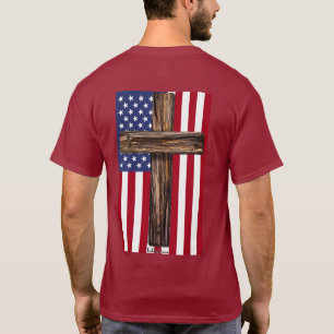 God Bless America Mijn Thuis Zo Zoet Kruis T-shirt