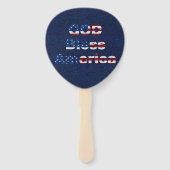 God Bless America op 4 juli Glitter Handwaaier (Achterkant)