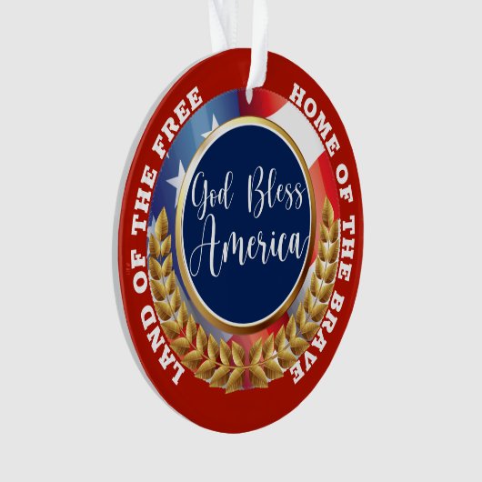 God Bless America Ornament (voorkant)