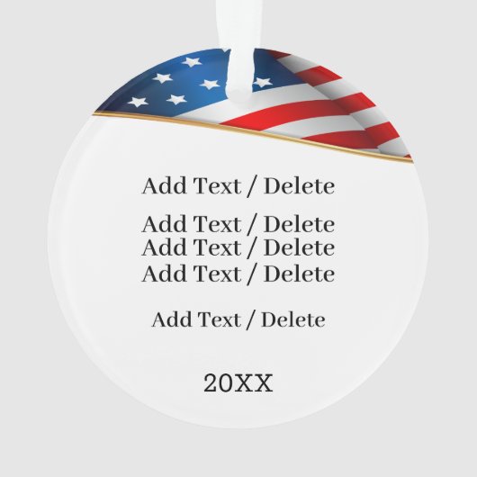 God Bless America Ornament (achterkant)