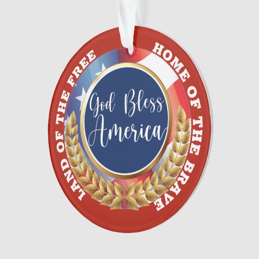 God Bless America Ornament (voorkant)