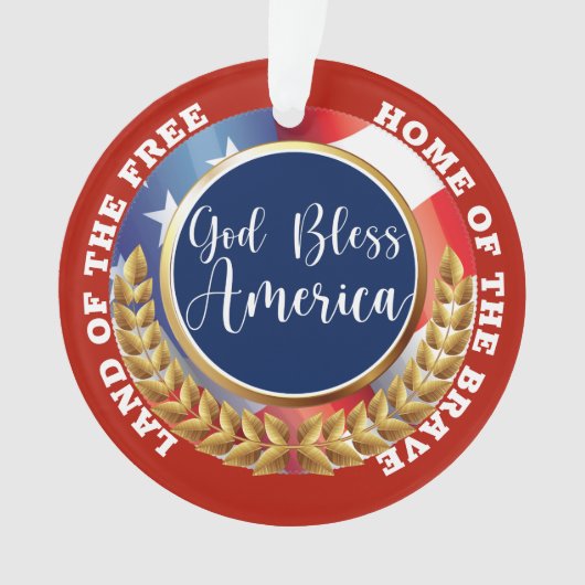 God Bless America Ornament (voorkant)
