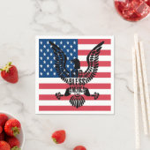 God Bless America Paper Napkin Servet (Insitu)