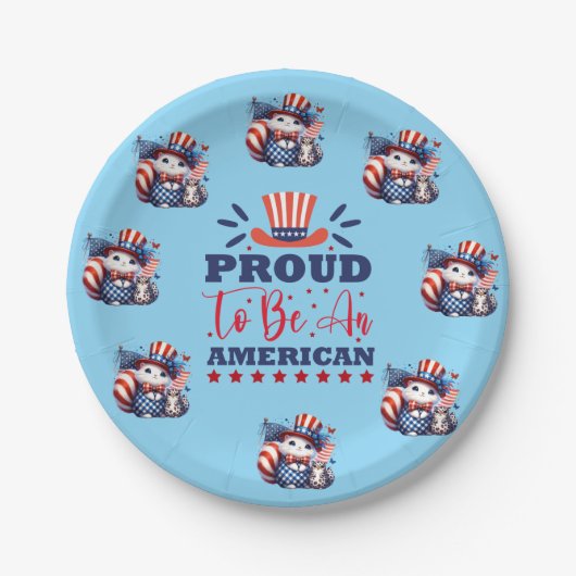 God Bless America Papieren Bordje (Voorkant)