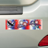 God Bless America Patriotic America Bumpersticker (Op auto)
