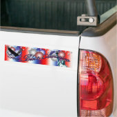 God Bless America Patriotic America Bumpersticker (Op Truck)