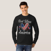 God bless America Patriotic Independence Day 4th O T-shirt (Voorkant volledig)