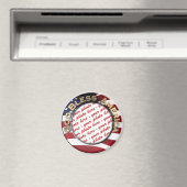God Bless America Patriotic Photo Lijst Magneet (Insitu (Vaatwasser))