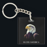God Bless America – Patriotic Strength with Proud Sleutelhanger<br><div class="desc">God Bless America carries the weight of national pride, unity, and heartfelt gratitude. The phrase is iconic — instantly evoking imagery of freedom, resilience, and the enduring spirit of the United States. It feels ceremonial yet personal, powerful yet sincere. This identity blends classic Americana symbolism with a clean, modern sense...</div>