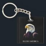 God Bless America – Patriotic Strength with  Proud Sleutelhanger<br><div class="desc">God Bless America carries the weight of national pride, unity, and heartfelt gratitude. The phrase is iconic — instantly evoking imagery of freedom, resilience, and the enduring spirit of the United States. It feels ceremonial yet personal, powerful yet sincere. This identity blends classic Americana symbolism with a clean, modern sense...</div>