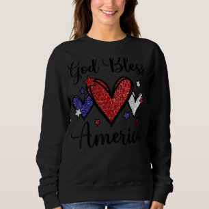 God Bless America Patriotic Usa Flag Colors For Ch Trui