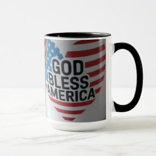 God Bless America patriottische mok