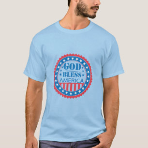 God Bless America Patriottische USA trots T-shirt