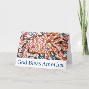 God Bless America Patriottische Wenskaart Blank Kaart