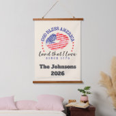 God Bless America - Persoonlijke wandtapijt Hangend Wandkleed (Slaapkamer)